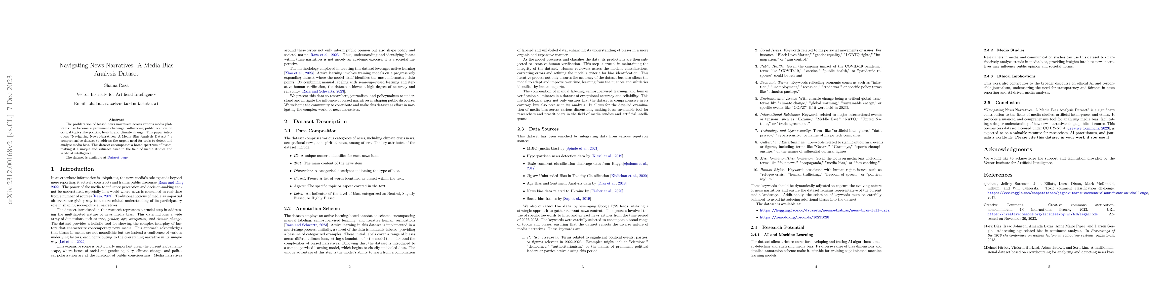 Thumbnail for Navigating News Narratives: A Media Bias Analysis Dataset