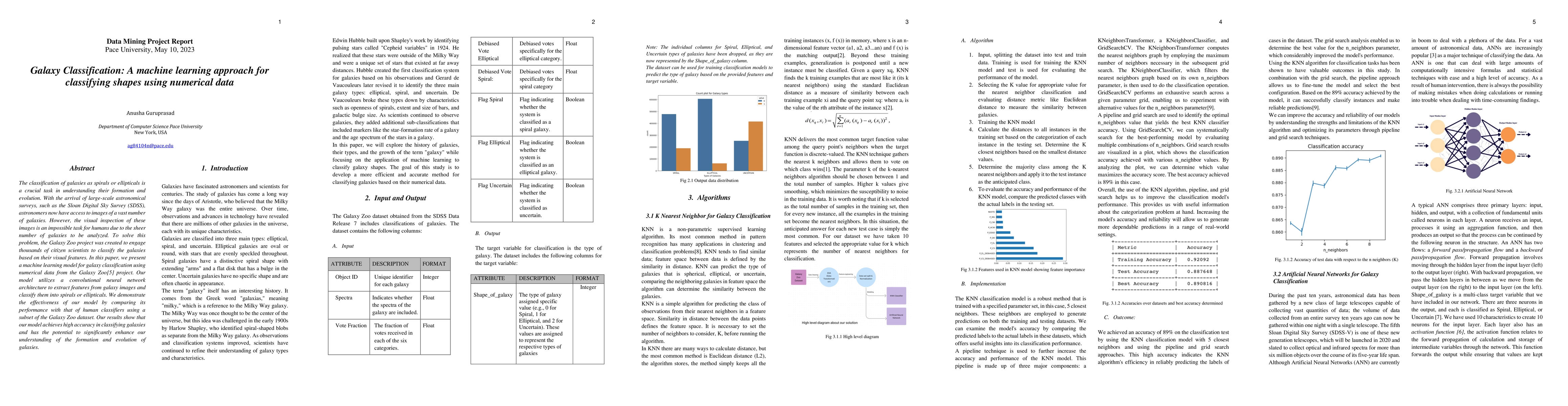 Thumbnail for Galaxy Classification: A machine learning approach for classifying
  shapes using numerical data