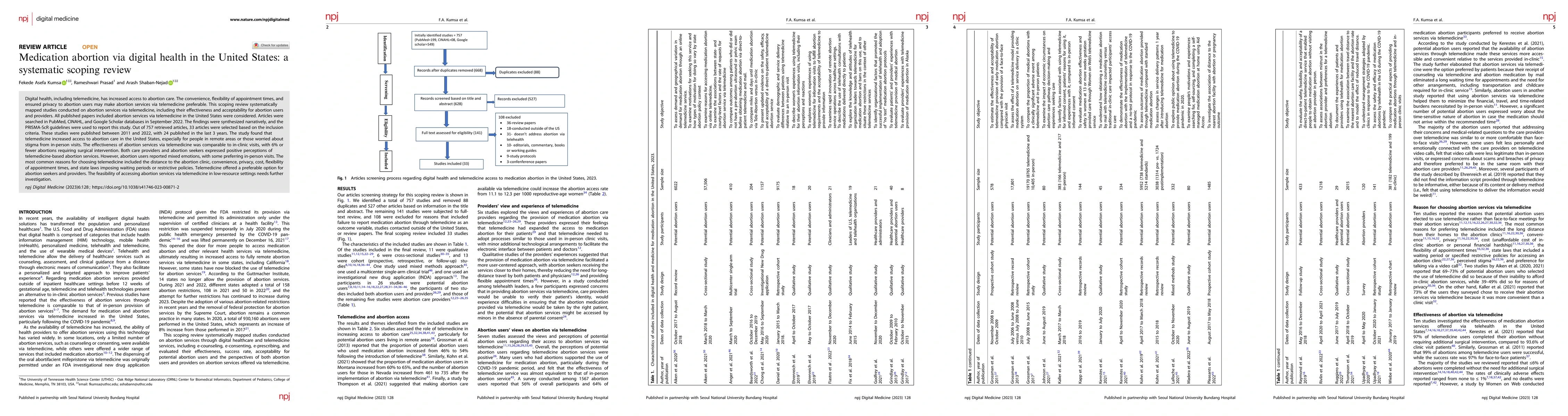 Thumbnail for Medication abortion via digital health in the United States: a
  systematic scoping review