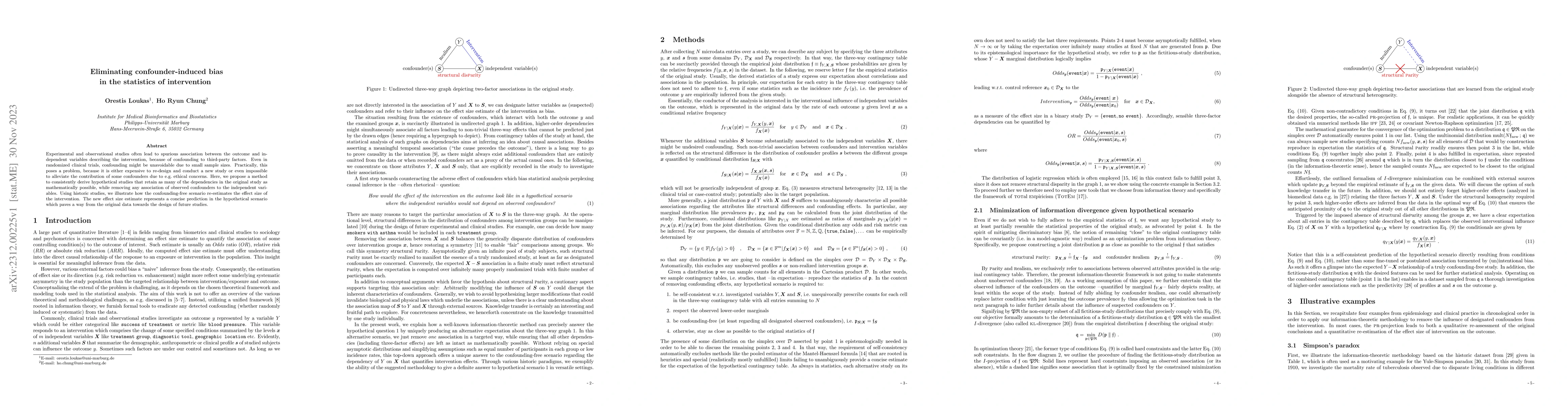 Thumbnail for Eliminating confounder-induced bias in the statistics of intervention