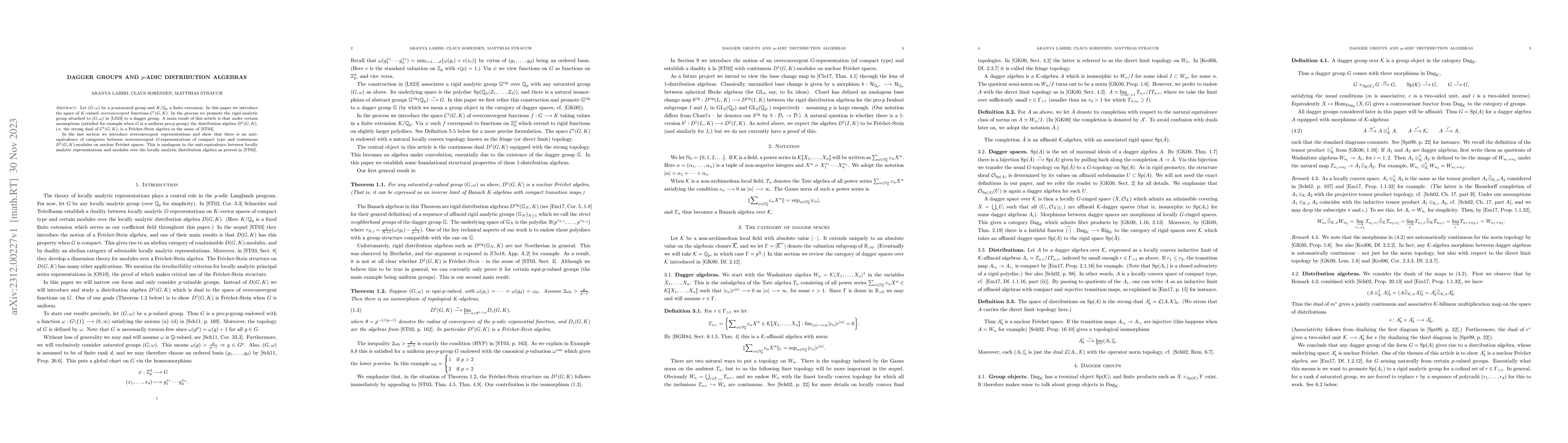 Thumbnail for Dagger groups and $p$-adic distribution algebras
