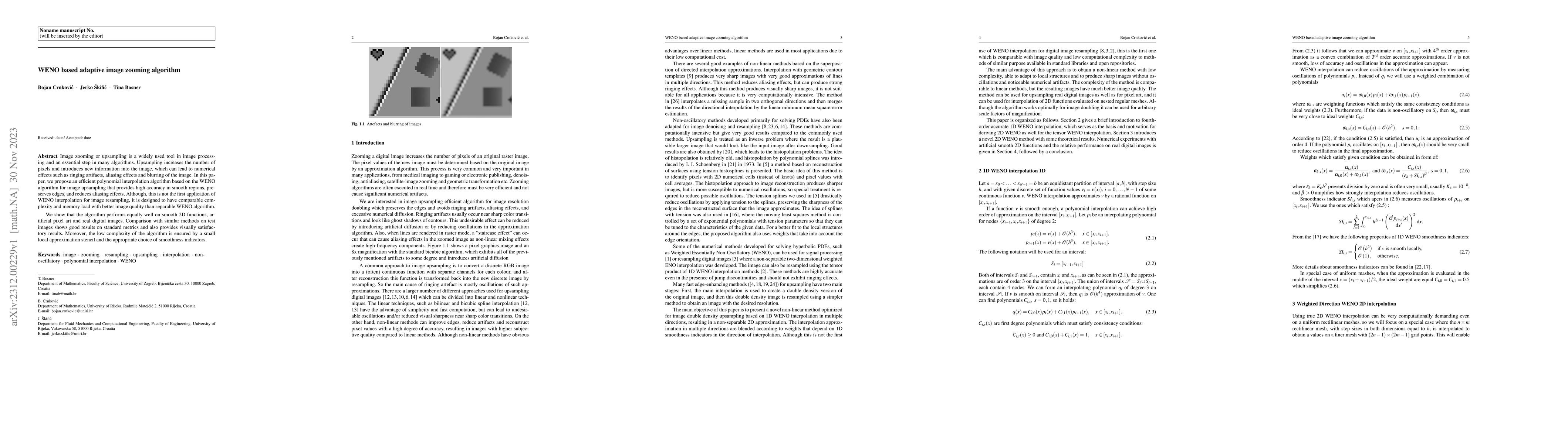 Thumbnail for WENO based adaptive image zooming algorithm