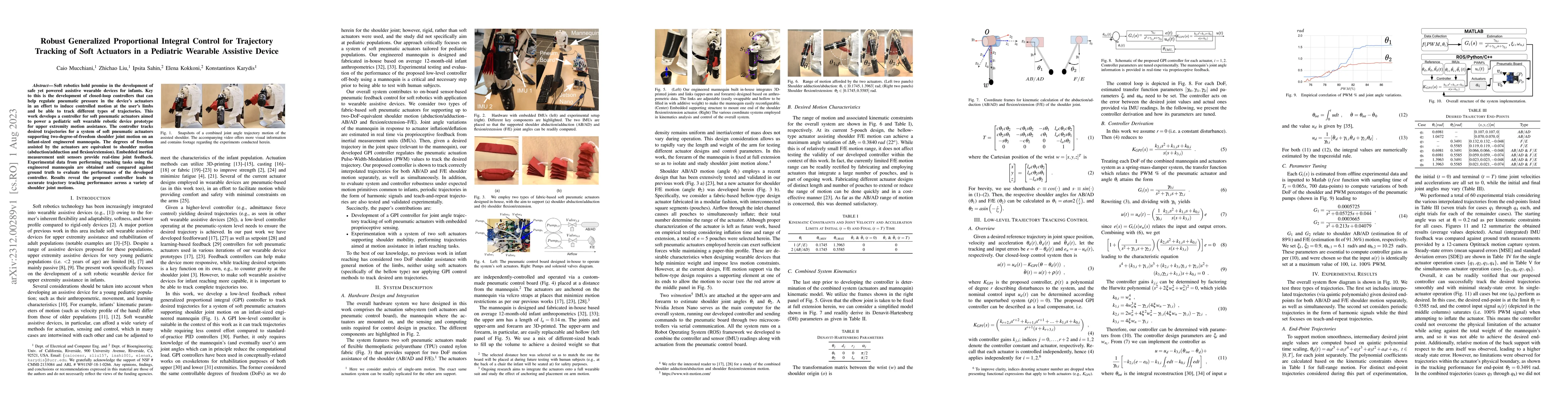 Thumbnail for Robust Generalized Proportional Integral Control for Trajectory Tracking
  of Soft Actuators in a Pediatric Wearable Assistive Device
