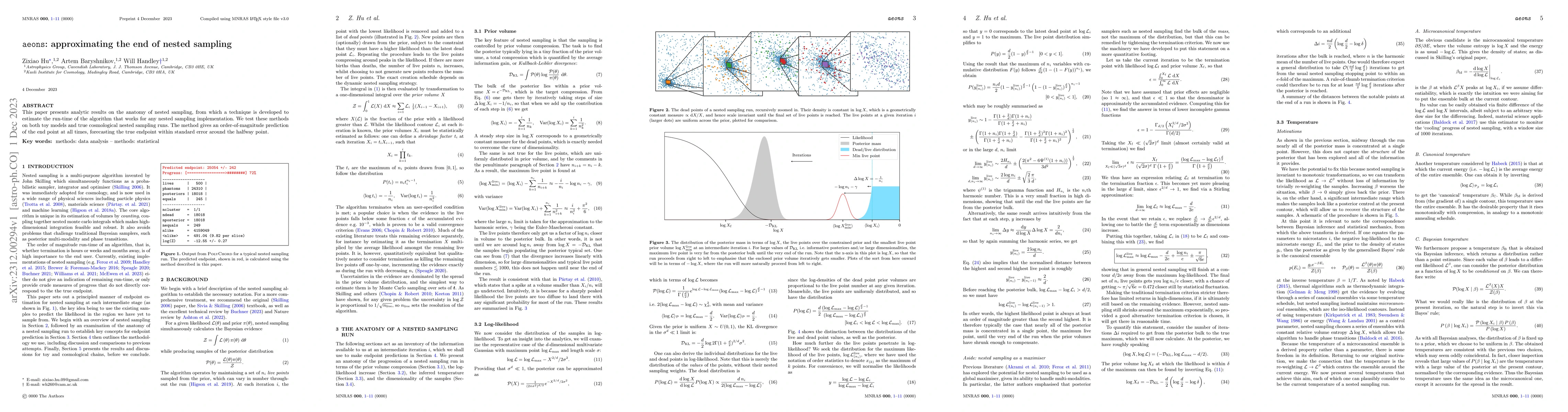 Thumbnail for aeons: approximating the end of nested sampling