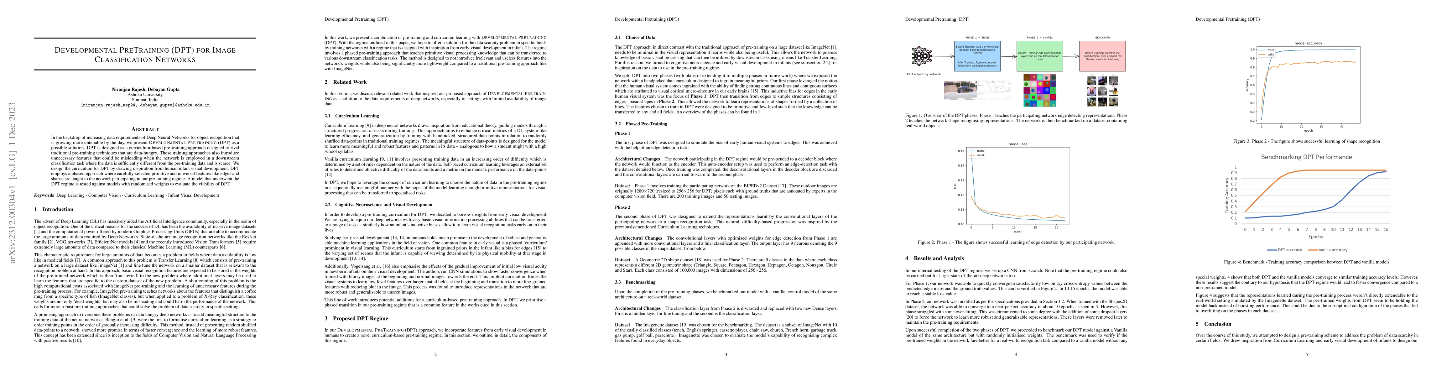 Thumbnail for Developmental Pretraining (DPT) for Image Classification Networks