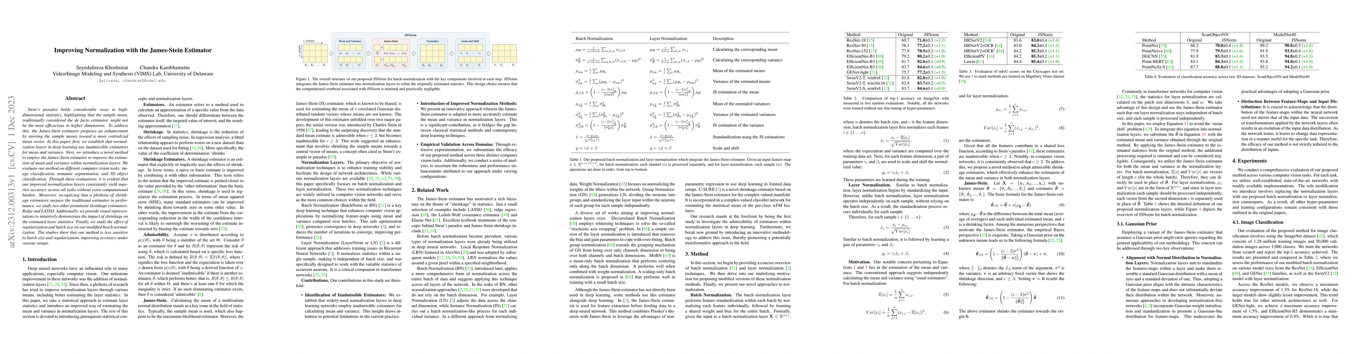 Thumbnail for Improving Normalization with the James-Stein Estimator