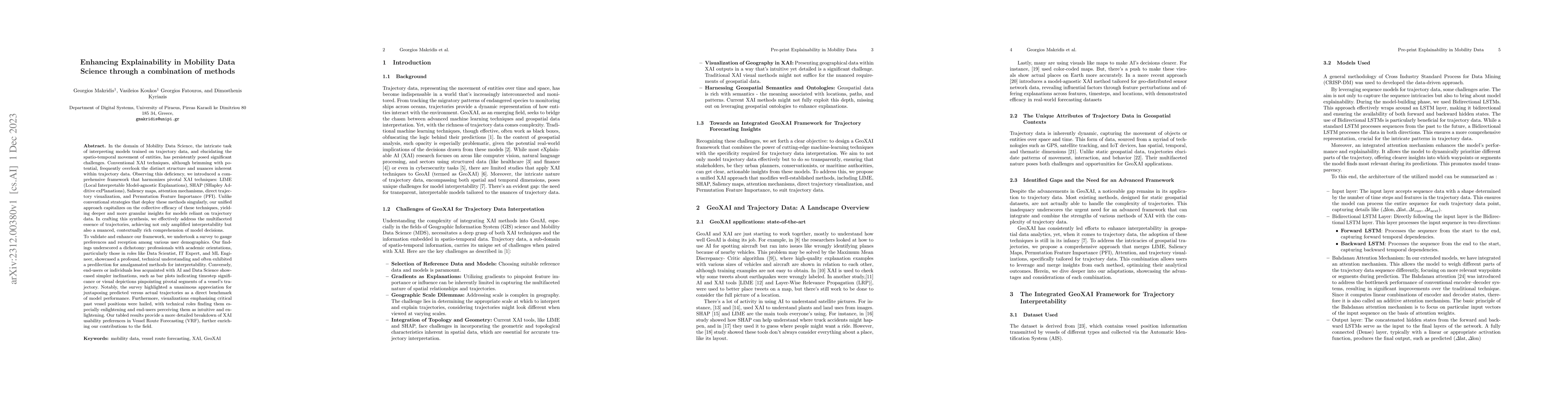 Thumbnail for Enhancing Explainability in Mobility Data Science through a combination
  of methods