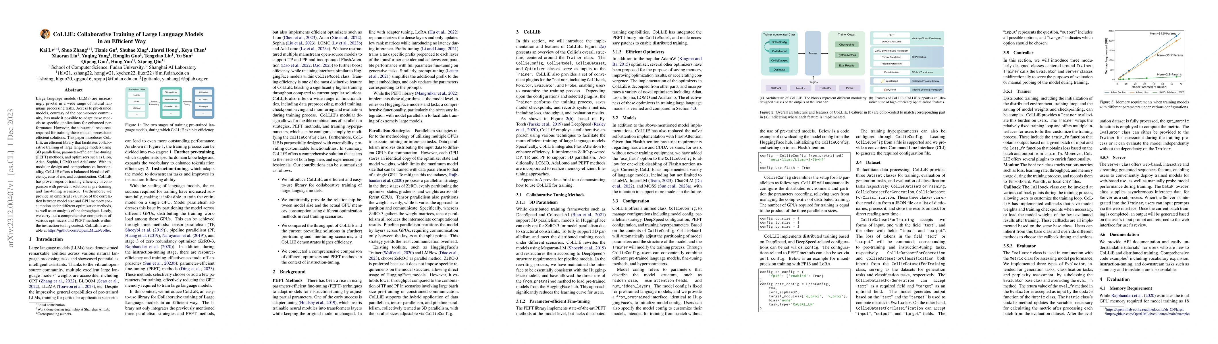 Thumbnail for CoLLiE: Collaborative Training of Large Language Models in an Efficient
  Way