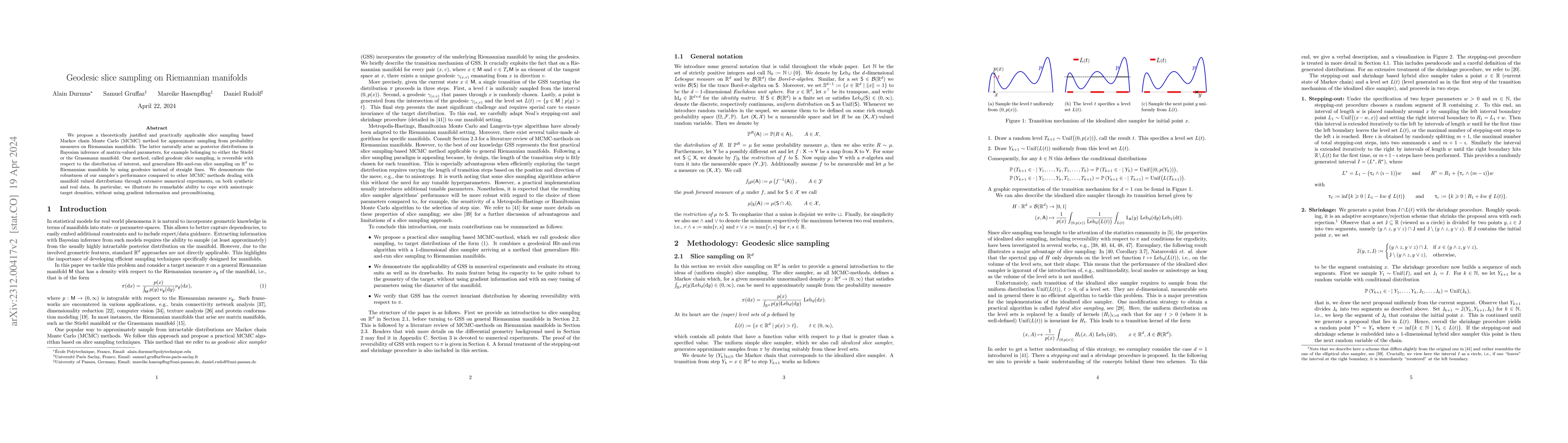 Thumbnail for Geodesic slice sampling on Riemannian manifolds