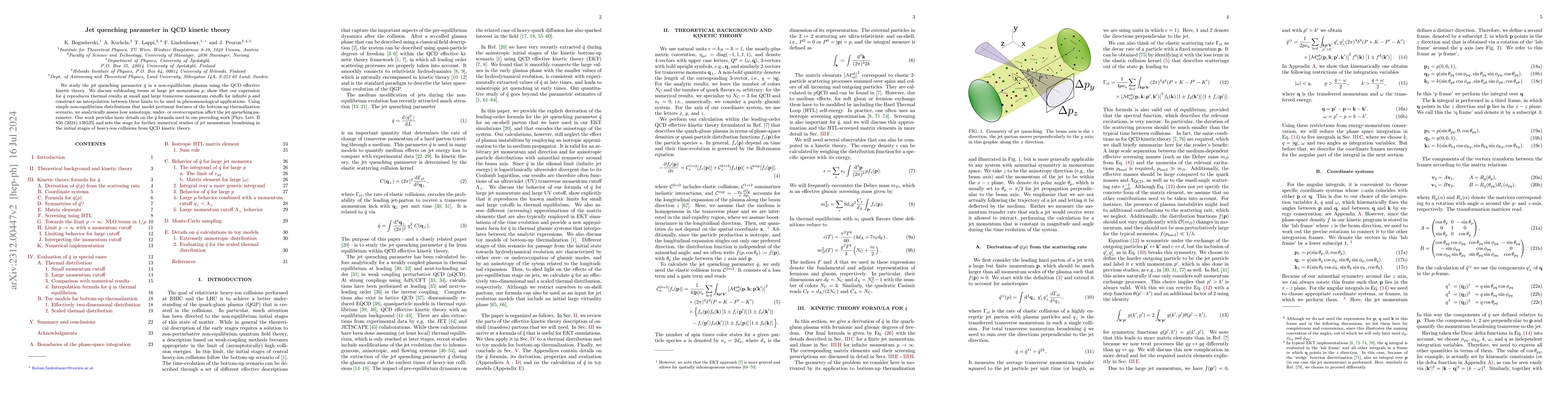 Thumbnail for Jet quenching parameter in QCD kinetic theory