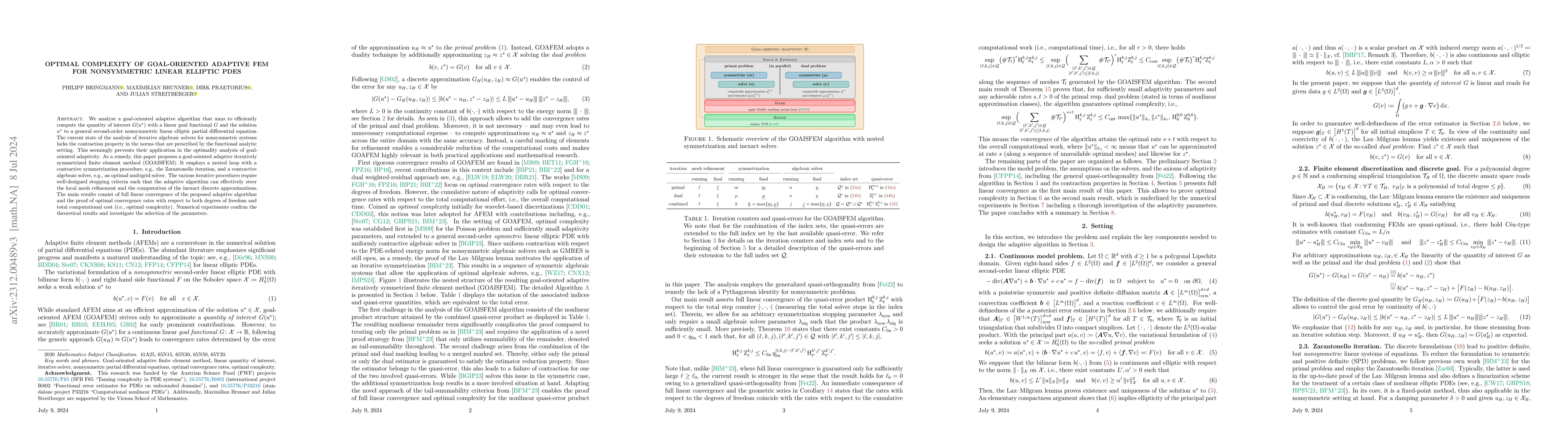 Thumbnail for Optimal complexity of goal-oriented adaptive FEM for nonsymmetric linear
  elliptic PDEs