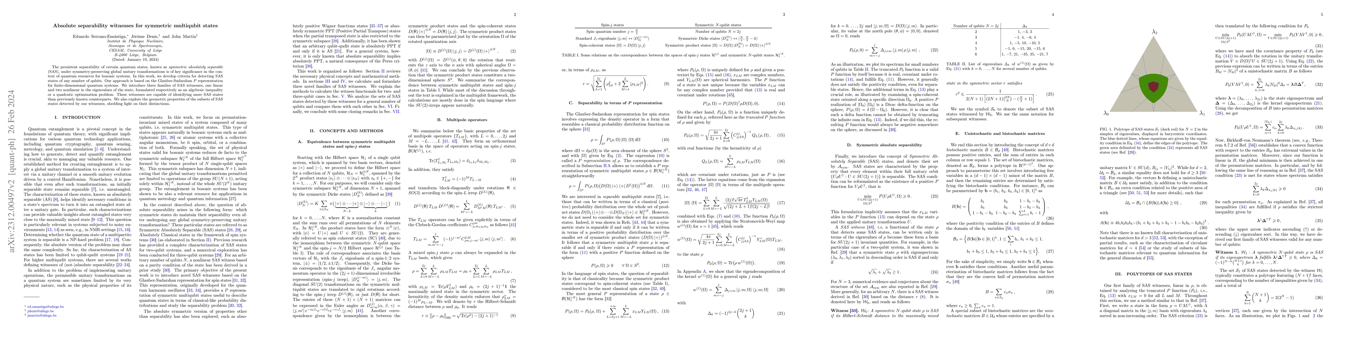 Thumbnail for Absolute separability witnesses for symmetric multiqubit states
