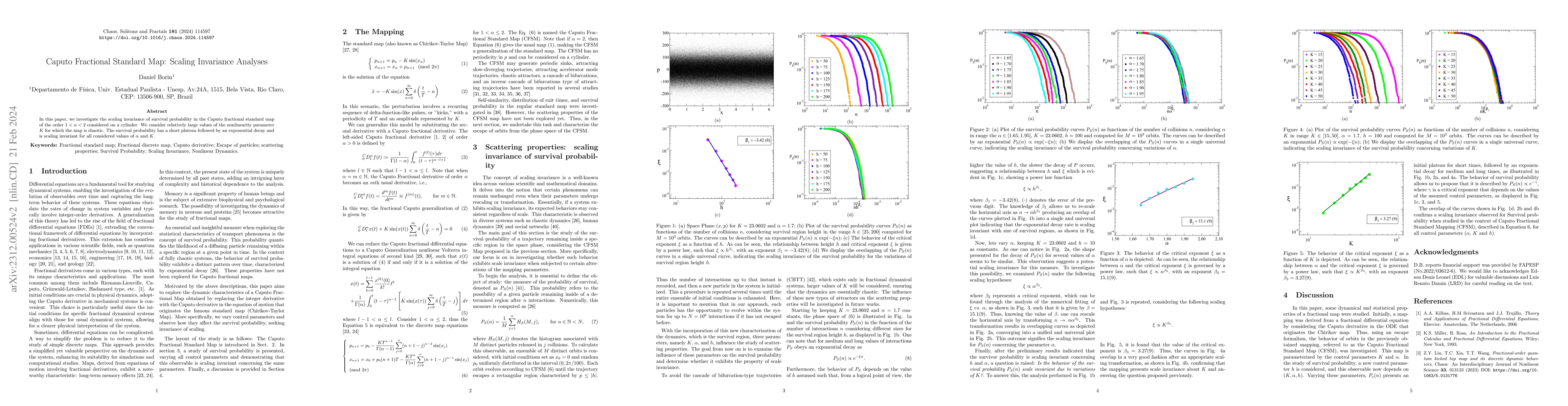 Thumbnail for Caputo Fractional Standard Map: Scaling Invariance Analyses