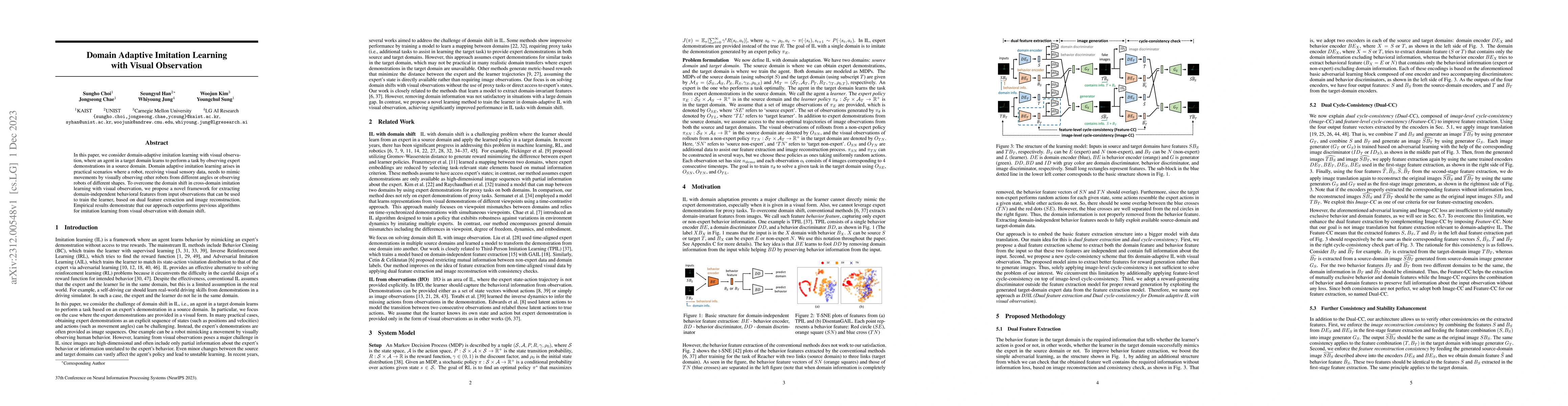 Thumbnail for Domain Adaptive Imitation Learning with Visual Observation