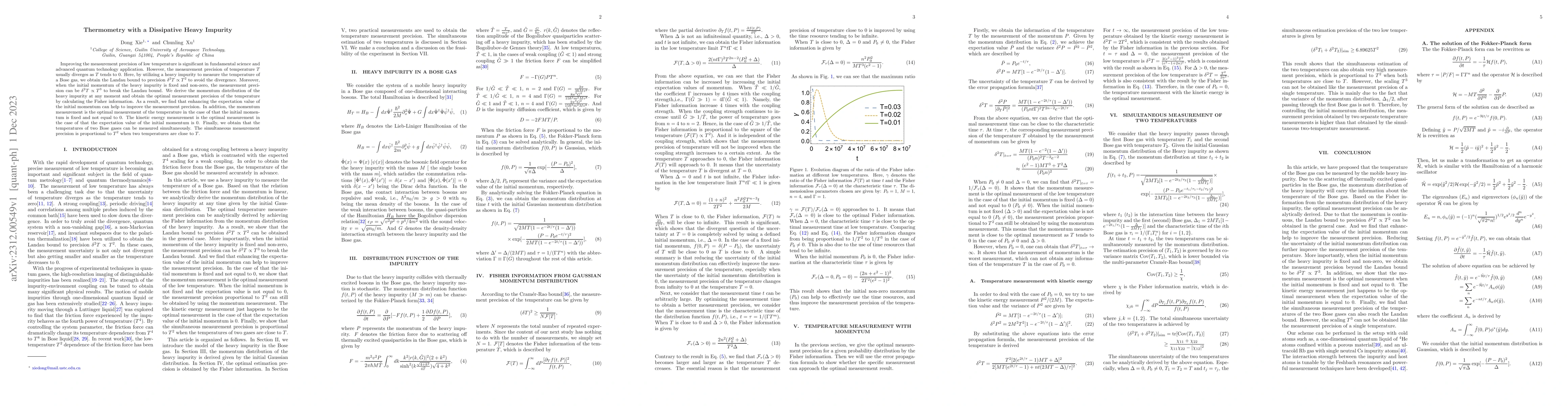 Thumbnail for Thermometry with a Dissipative Heavy Impurity