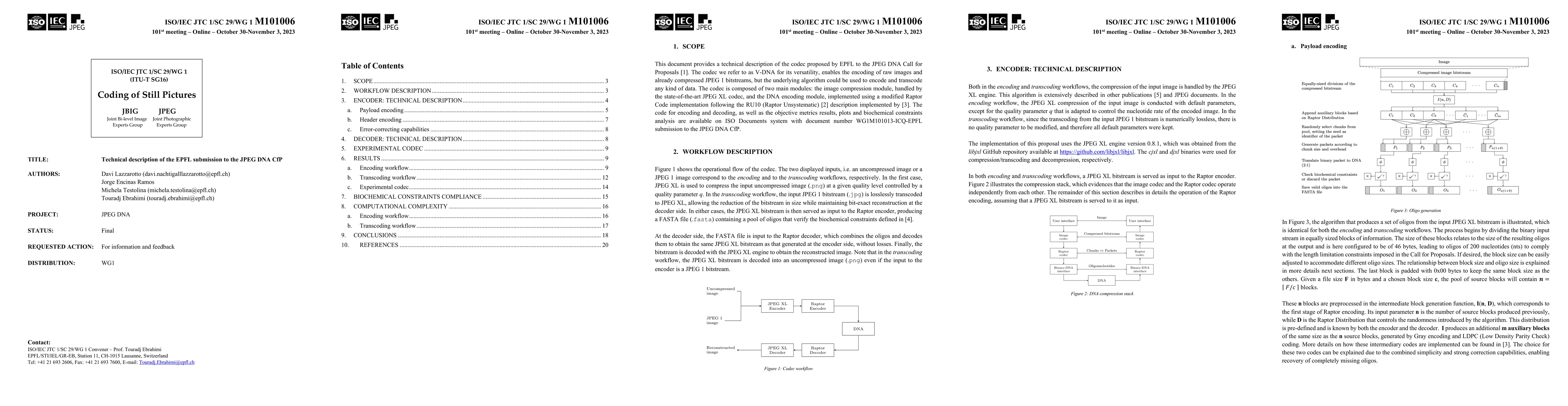 Thumbnail for Technical description of the EPFL submission to the JPEG DNA CfP