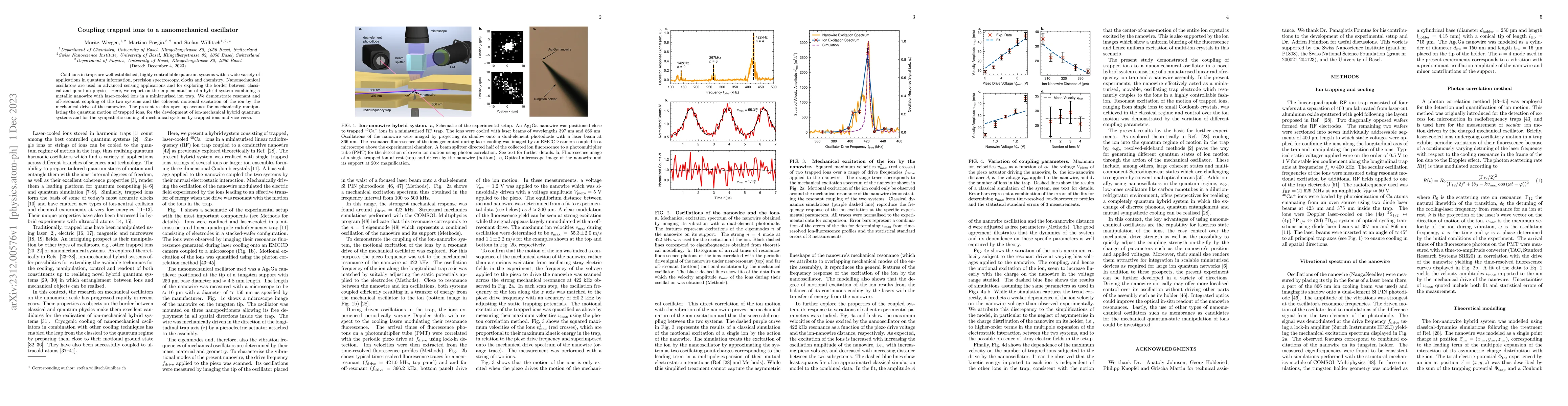 Thumbnail for Coupling trapped ions to a nanomechanical oscillator