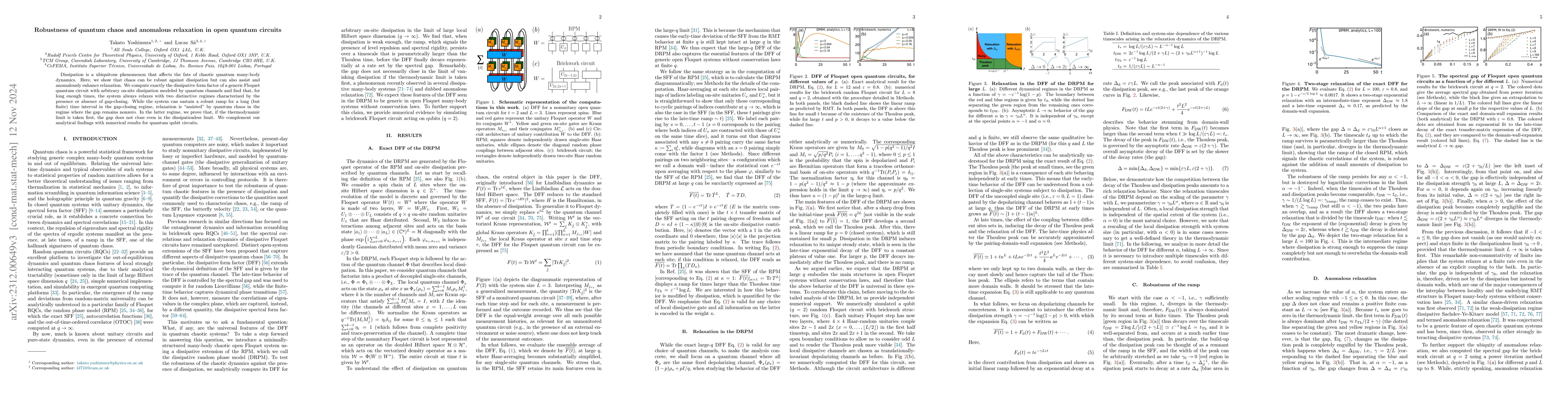 Thumbnail for Robustness of Quantum Chaos and Anomalous Relaxation in Open Quantum
  Circuits