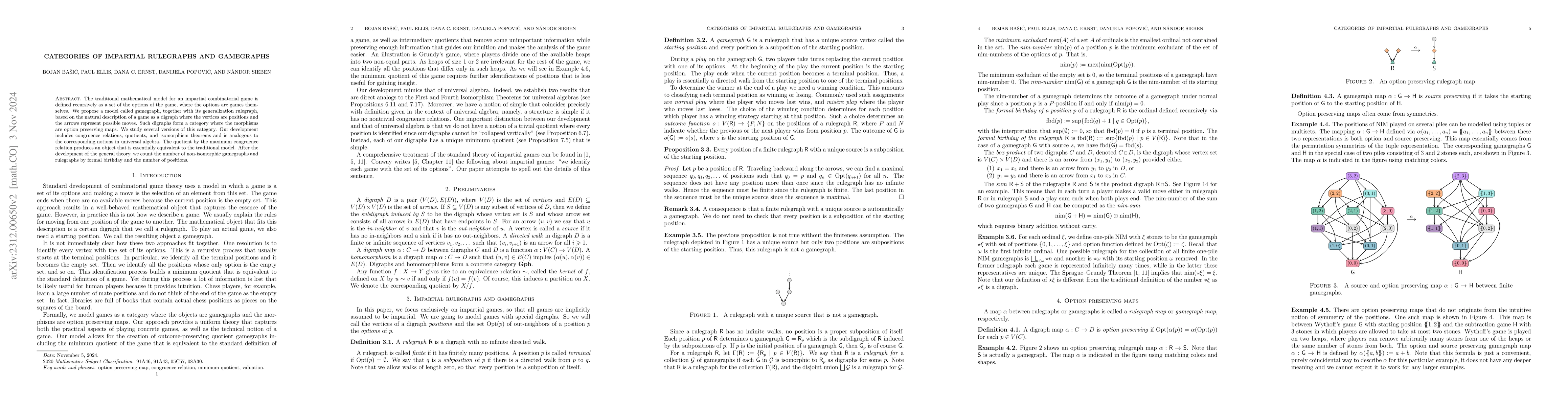 Thumbnail for Categories of impartial rulegraphs and gamegraphs