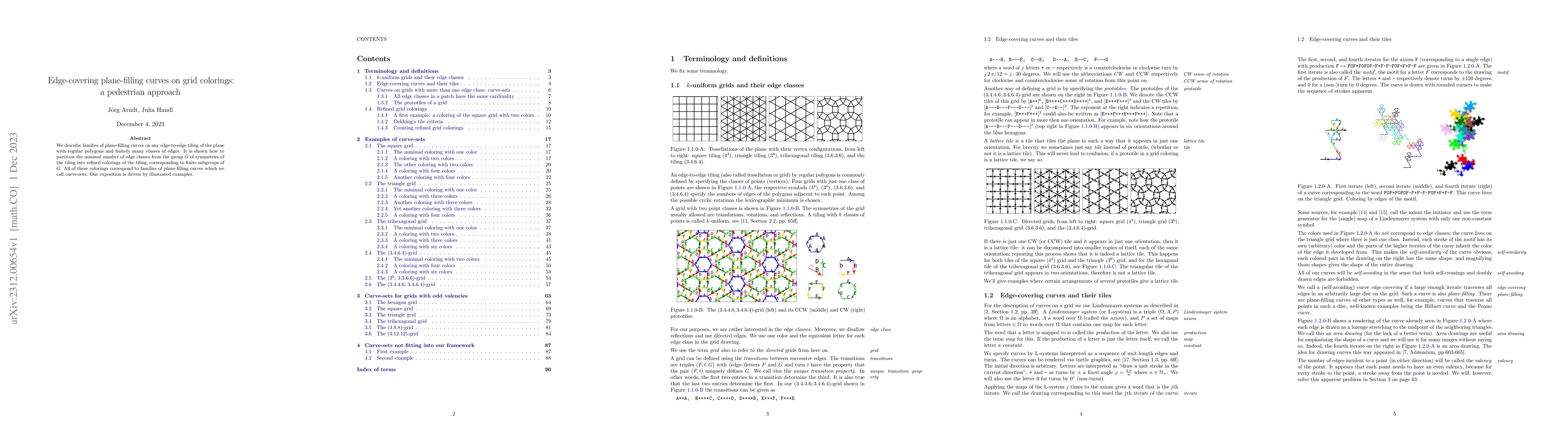 Thumbnail for Edge-covering plane-filling curves on grid colorings: a pedestrian
  approach