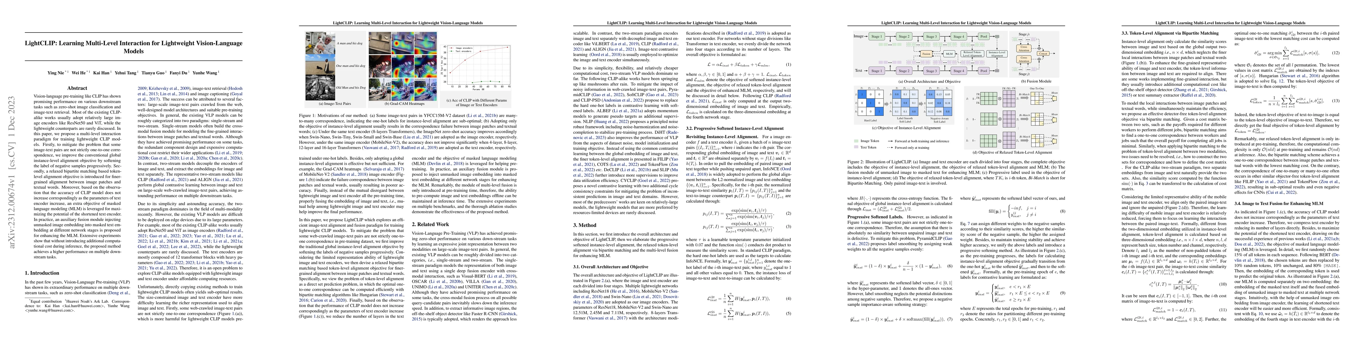 Thumbnail for LightCLIP: Learning Multi-Level Interaction for Lightweight
  Vision-Language Models