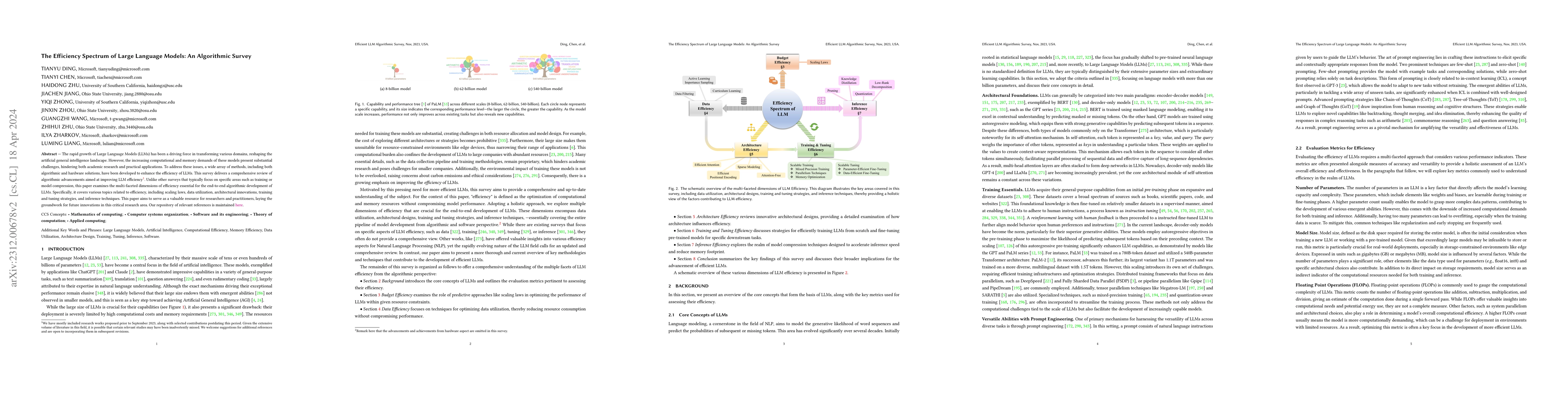 Thumbnail for The Efficiency Spectrum of Large Language Models: An Algorithmic Survey