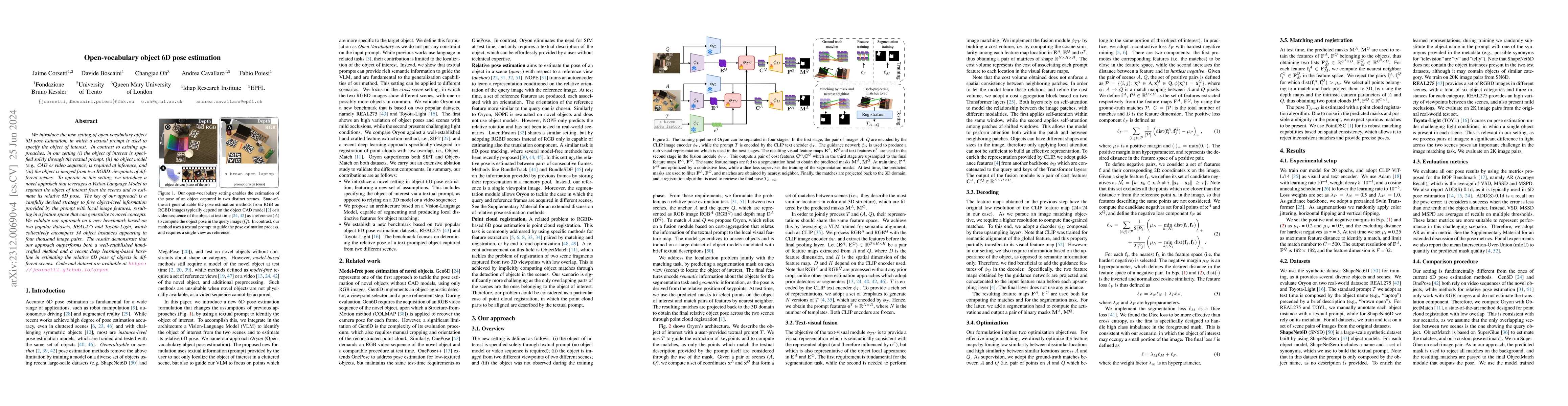 Thumbnail for Open-vocabulary object 6D pose estimation