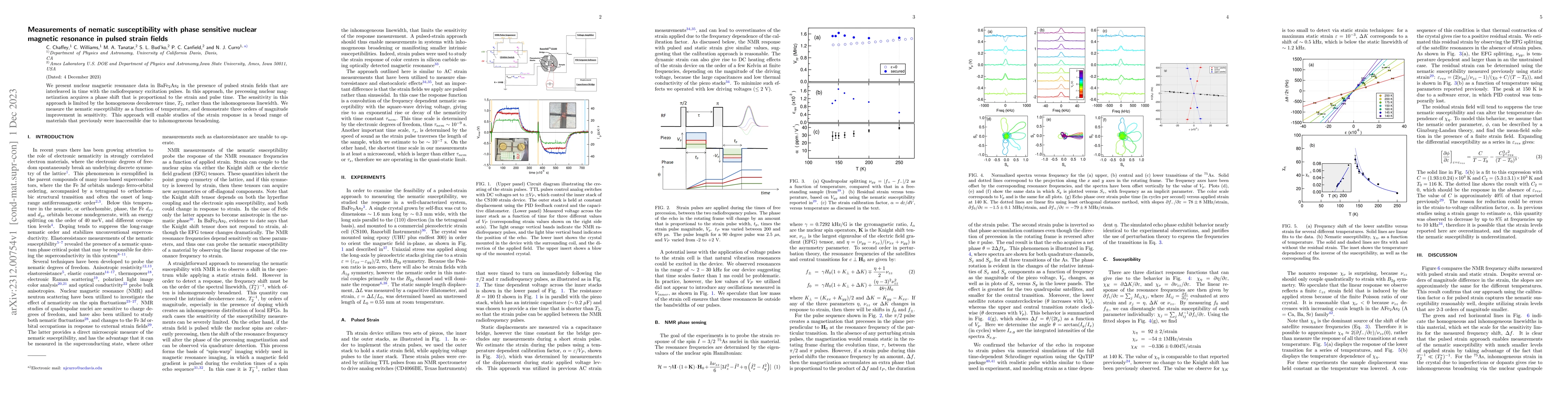 Thumbnail for Measurements of nematic susceptibility with phase sensitive nuclear
  magnetic resonance in pulsed strain fields