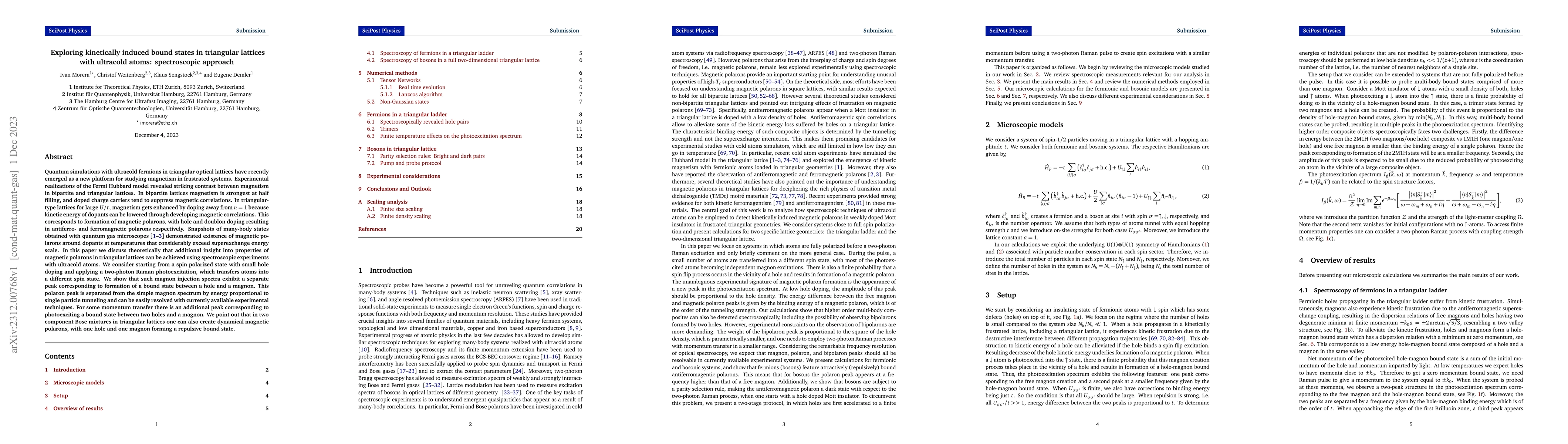 Thumbnail for Exploring kinetically induced bound states in triangular lattices with
  ultracold atoms: spectroscopic approach