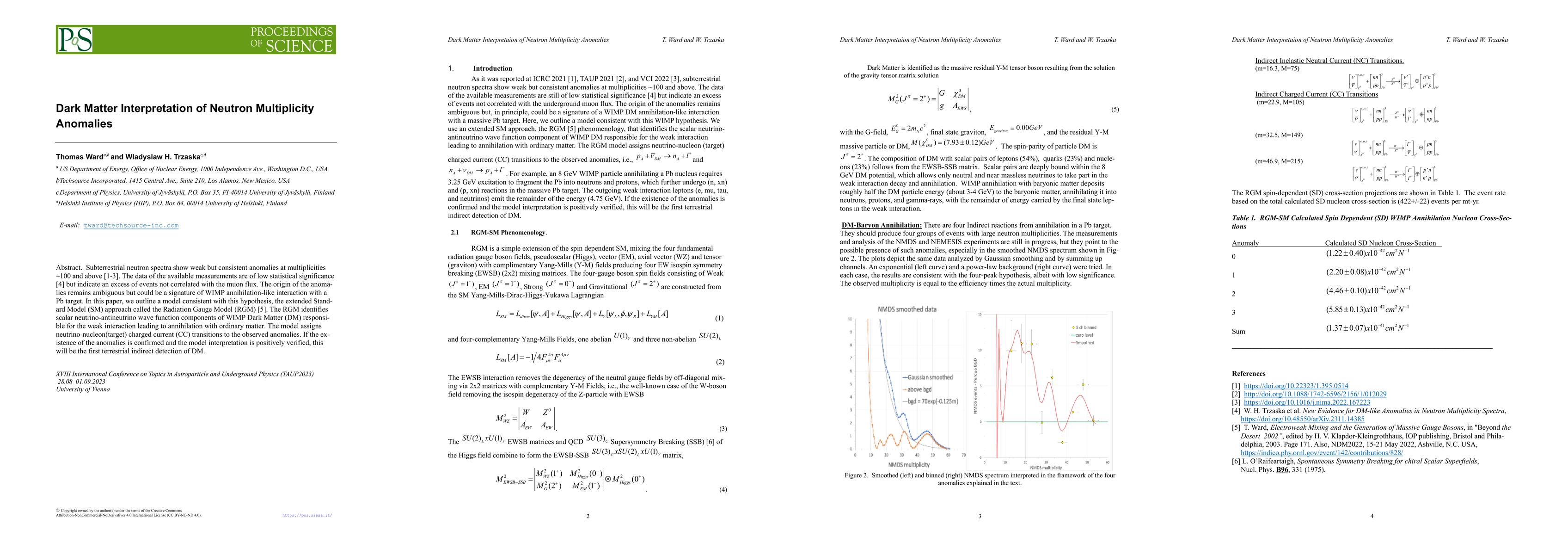 Thumbnail for Dark Matter Interpretation of Neutron Multiplicity Anomalies