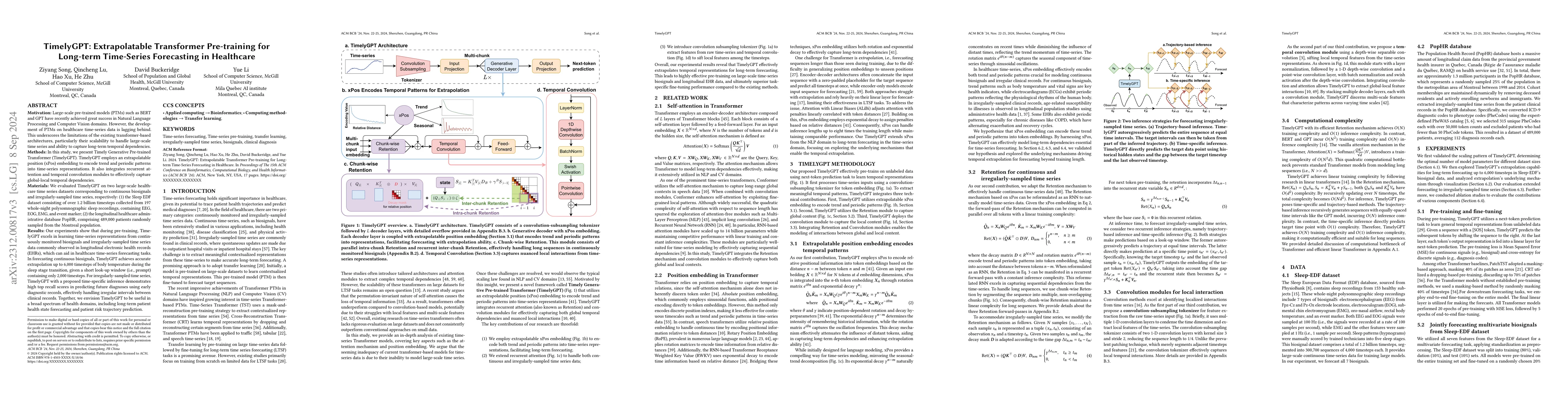Thumbnail for Extrapolatable Transformer Pre-training for Ultra Long Time-Series
  Forecasting