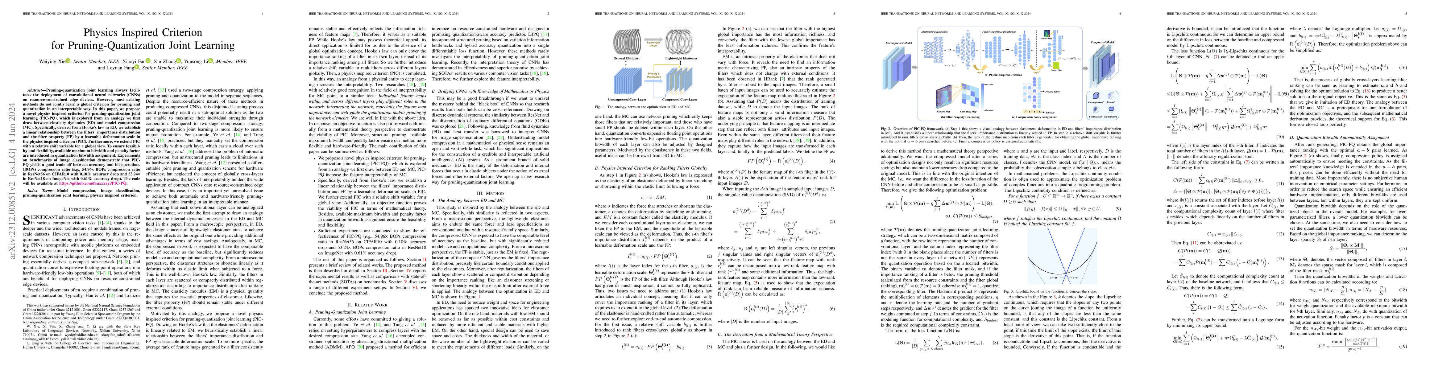 Thumbnail for Physics Inspired Criterion for Pruning-Quantization Joint Learning