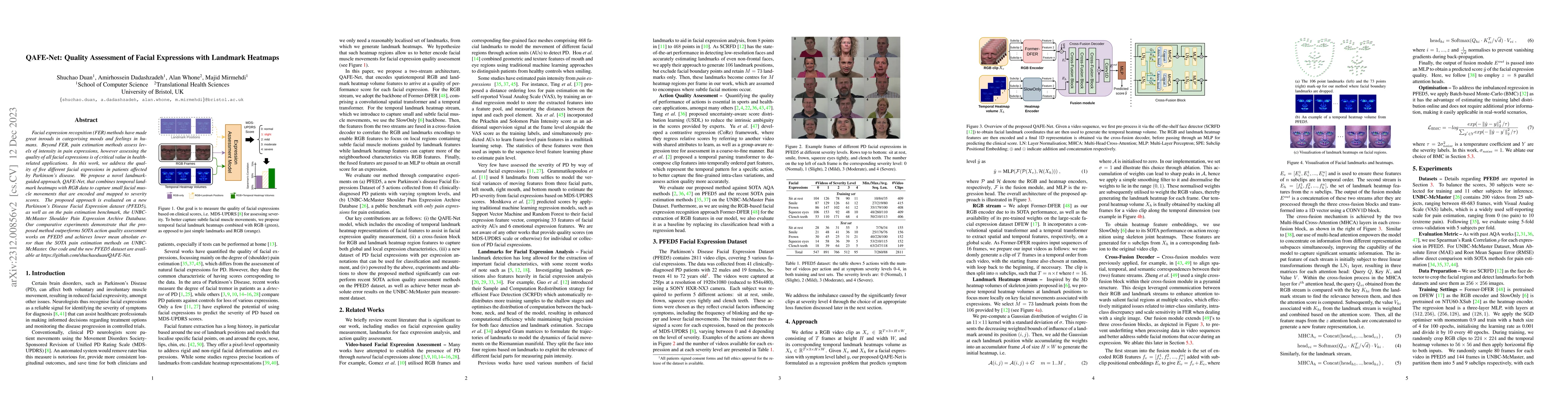 Thumbnail for QAFE-Net: Quality Assessment of Facial Expressions with Landmark
  Heatmaps