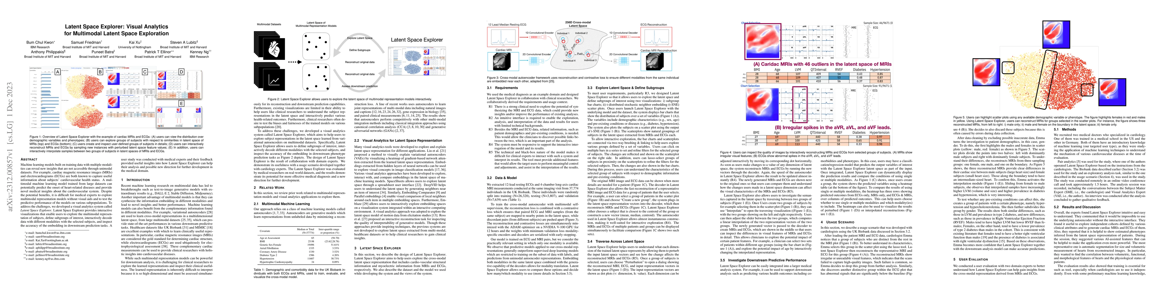 Thumbnail for Latent Space Explorer: Visual Analytics for Multimodal Latent Space
  Exploration