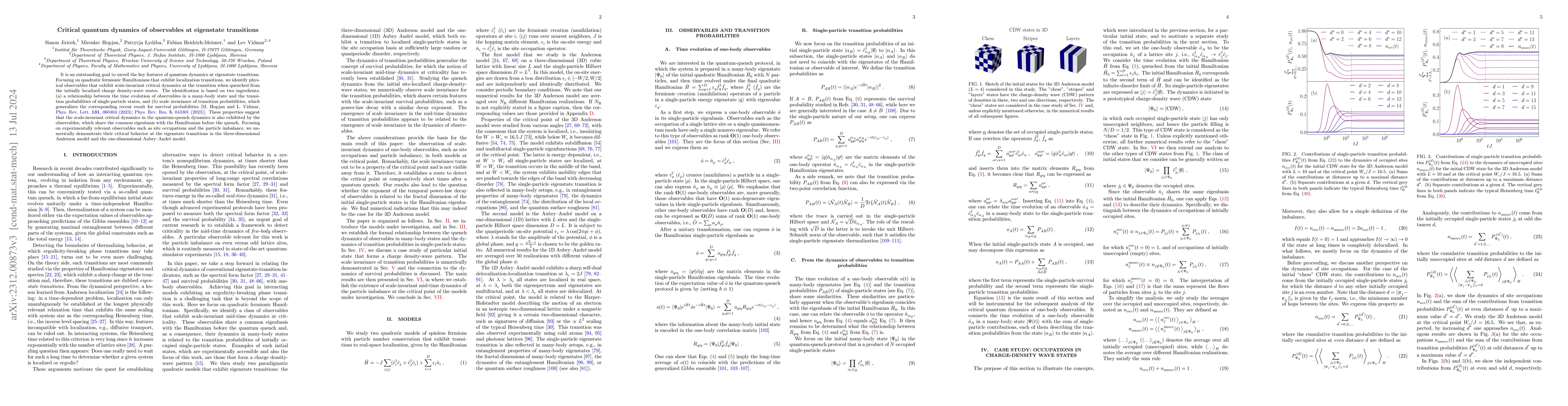 Thumbnail for Critical quantum dynamics of observables at eigenstate transitions