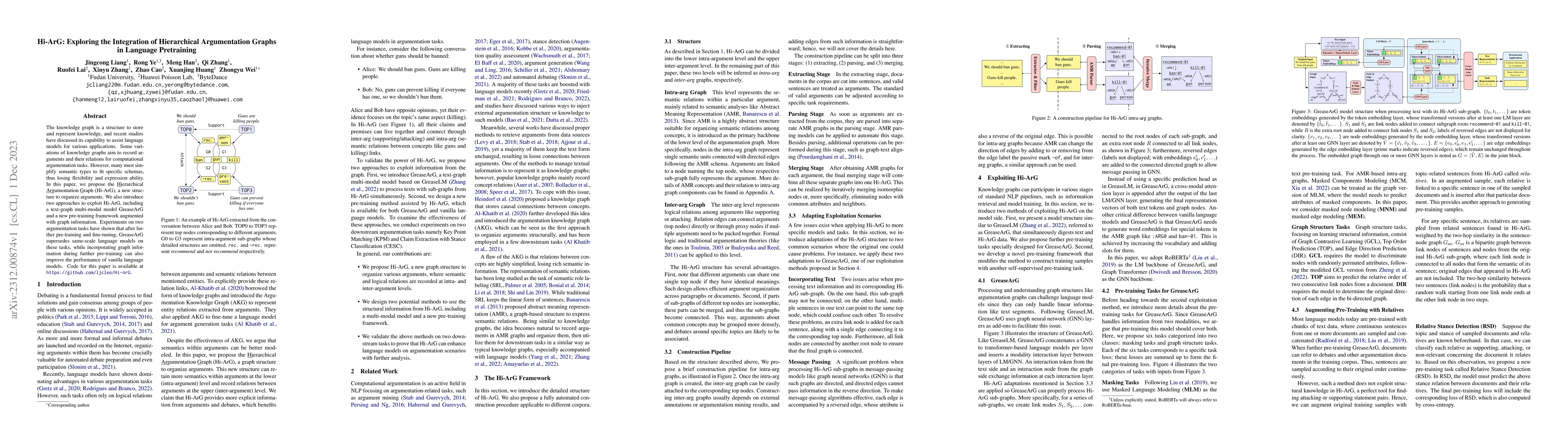 Thumbnail for Hi-ArG: Exploring the Integration of Hierarchical Argumentation Graphs
  in Language Pretraining