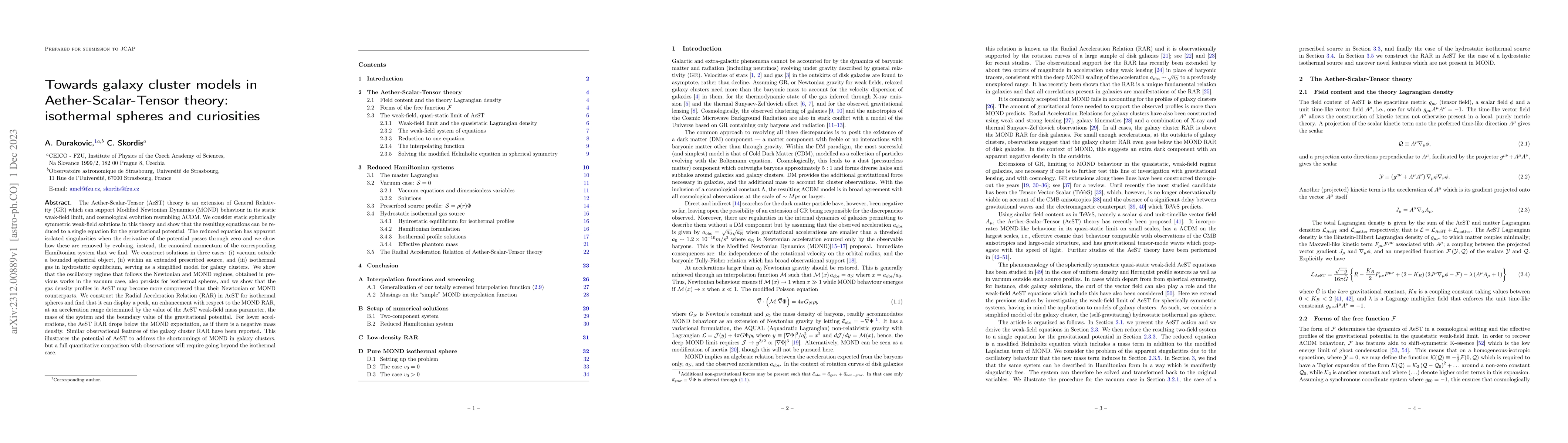 Thumbnail for Towards galaxy cluster models in Aether-Scalar-Tensor theory: isothermal
  spheres and curiosities