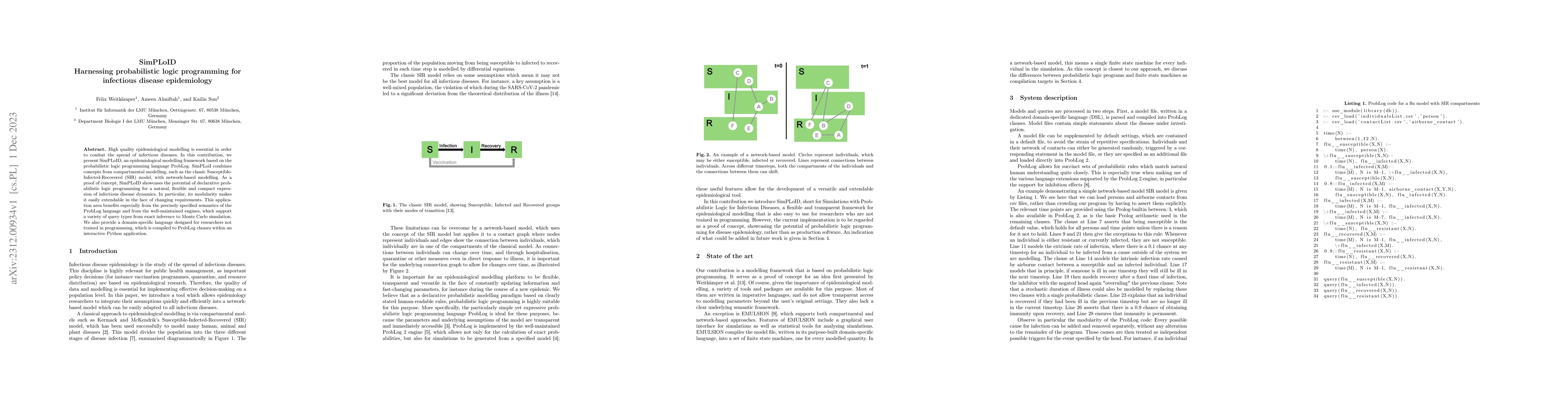 Thumbnail for SimPLoID: Harnessing probabilistic logic programming for infectious
  disease epidemiology
