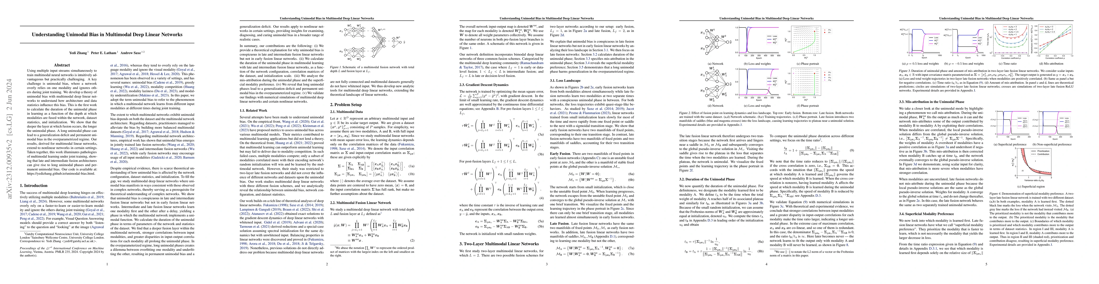 Thumbnail for Understanding Unimodal Bias in Multimodal Deep Linear Networks
