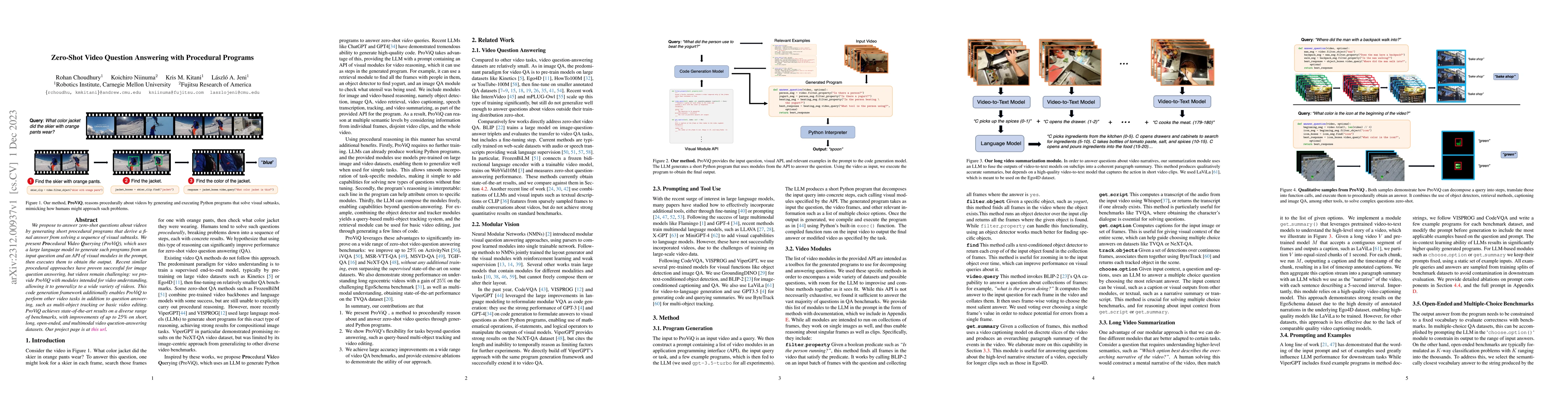 Thumbnail for Zero-Shot Video Question Answering with Procedural Programs