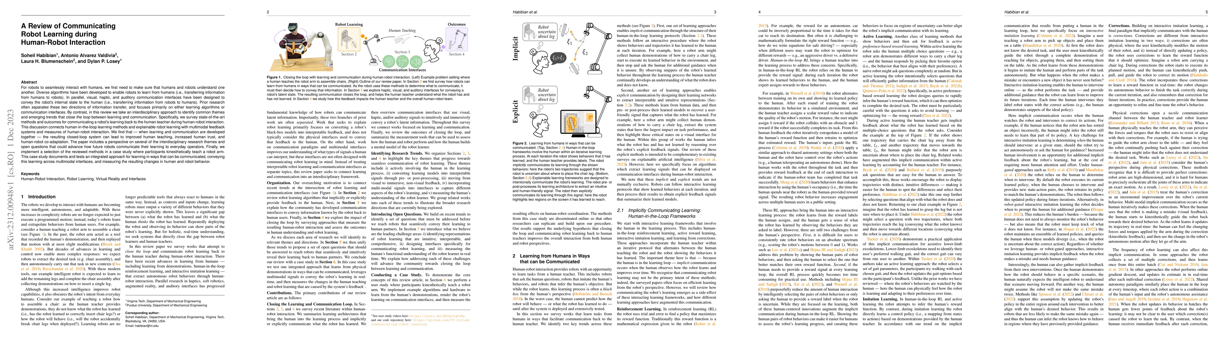Thumbnail for A Review of Communicating Robot Learning during Human-Robot Interaction