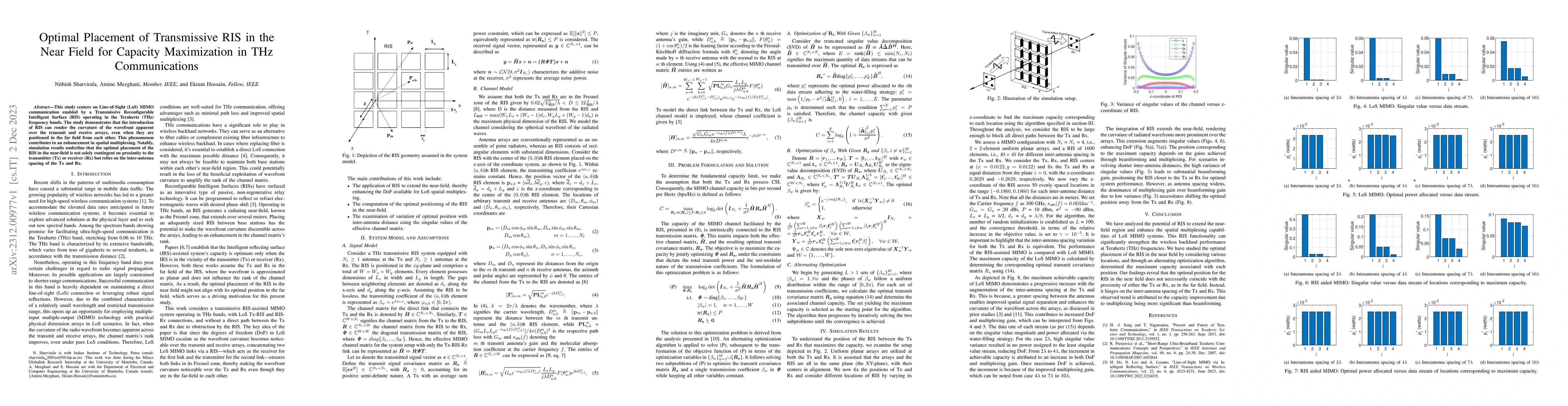 Thumbnail for Optimal Placement of Transmissive RIS in the Near Field for Capacity
  Maximization in THz Communications