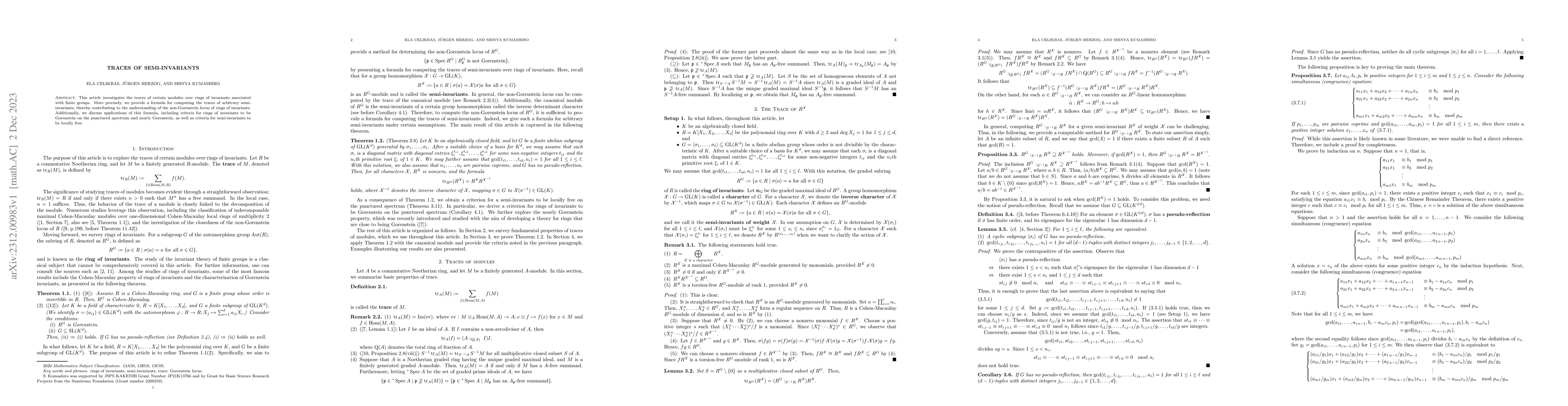 Thumbnail for Traces of semi-invariants