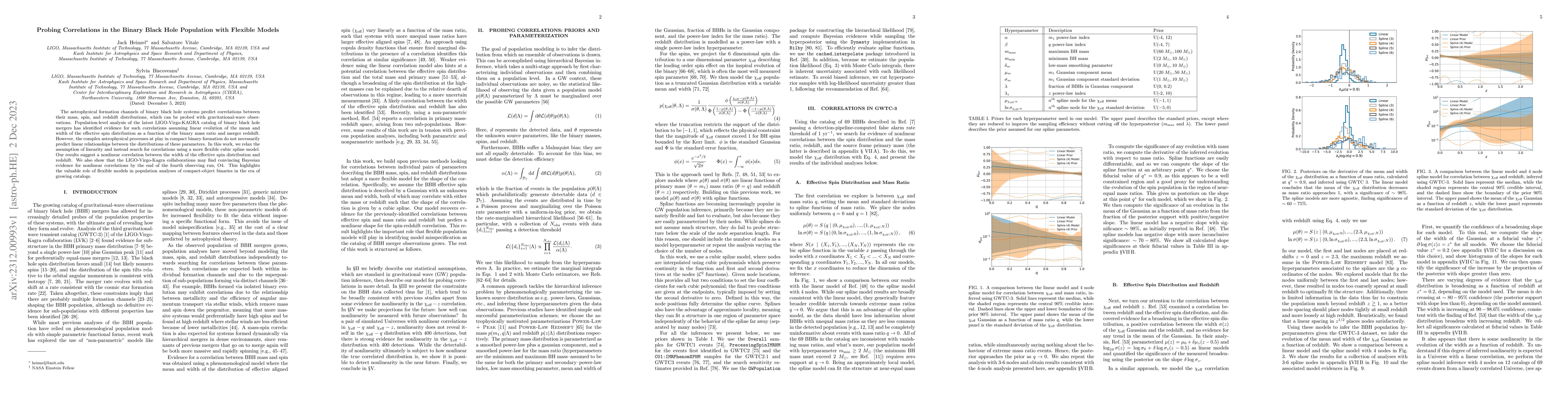 Thumbnail for Probing Correlations in the Binary Black Hole Population with Flexible
  Models
