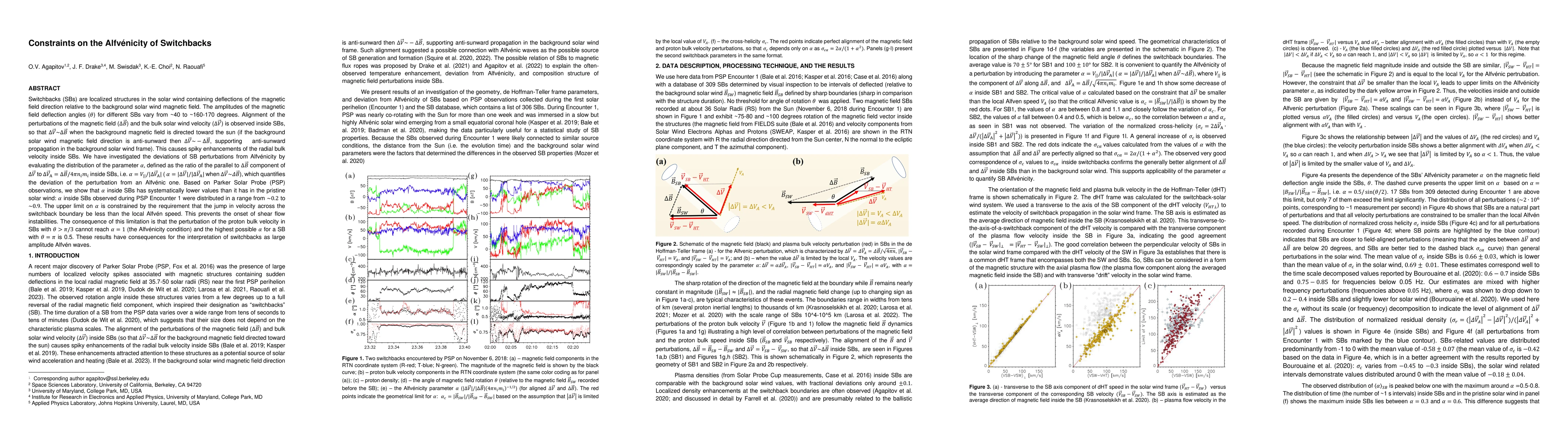 Thumbnail for Constraints on the Alfv\'enicity of Switchbacks