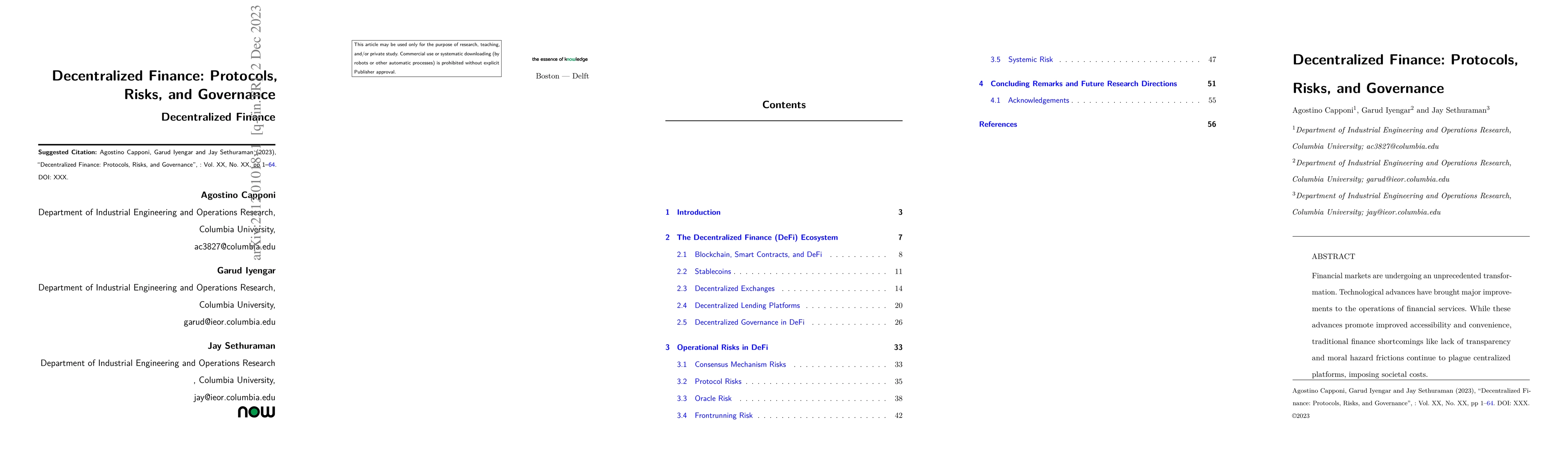 Thumbnail for Decentralized Finance: Protocols, Risks, and Governance