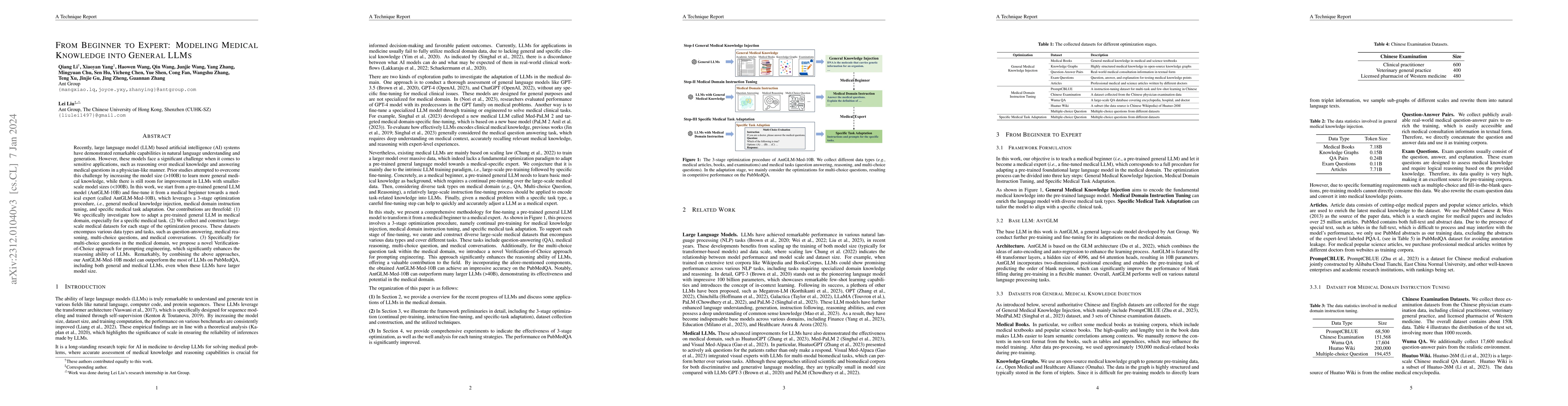 Thumbnail for From Beginner to Expert: Modeling Medical Knowledge into General LLMs