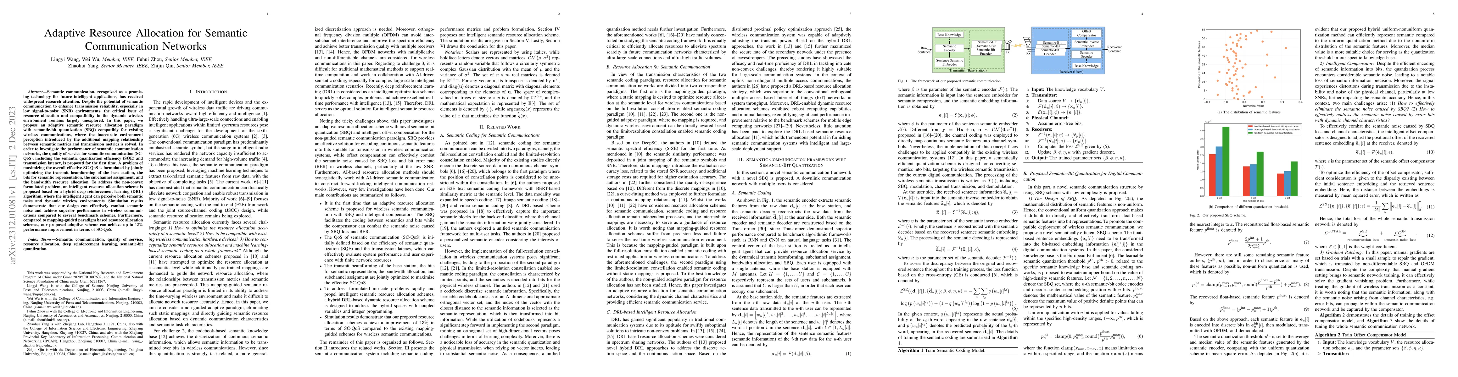 Thumbnail for Adaptive Resource Allocation for Semantic Communication Networks