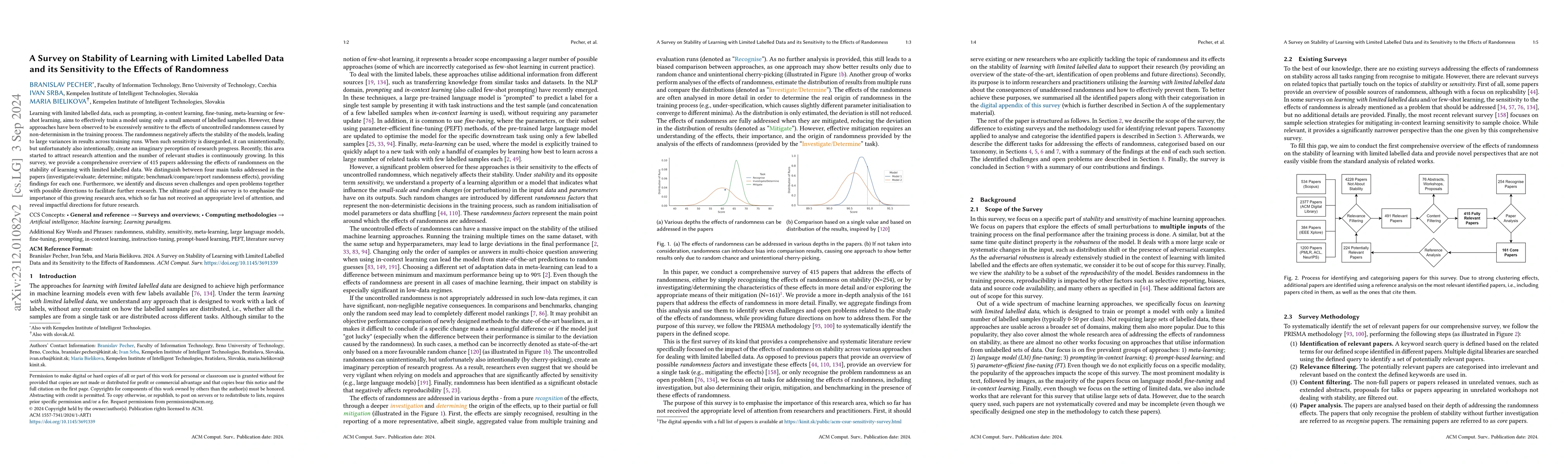 Thumbnail for On the Effects of Randomness on Stability of Learning with Limited
  Labelled Data: A Systematic Literature Review