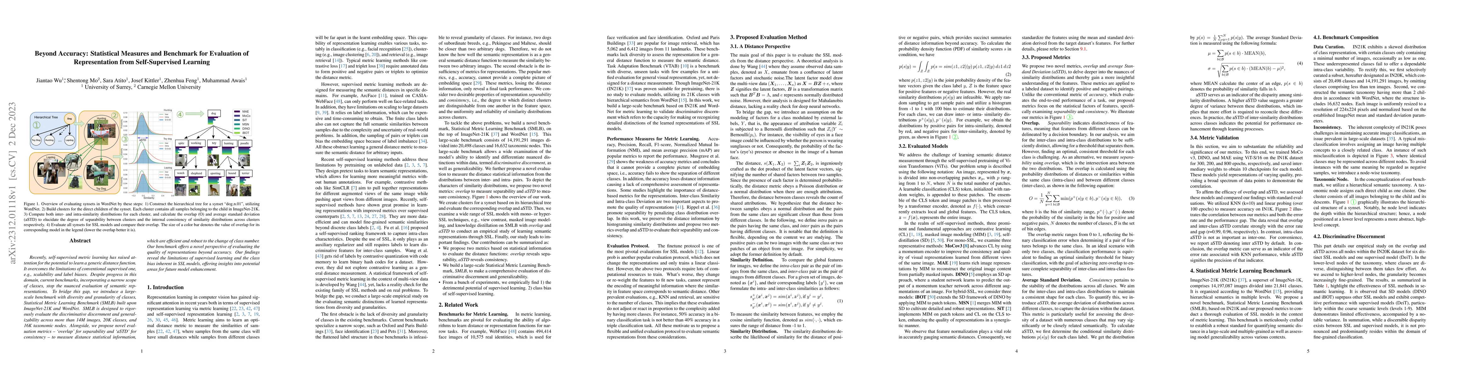 Thumbnail for Beyond Accuracy: Statistical Measures and Benchmark for Evaluation of
  Representation from Self-Supervised Learning